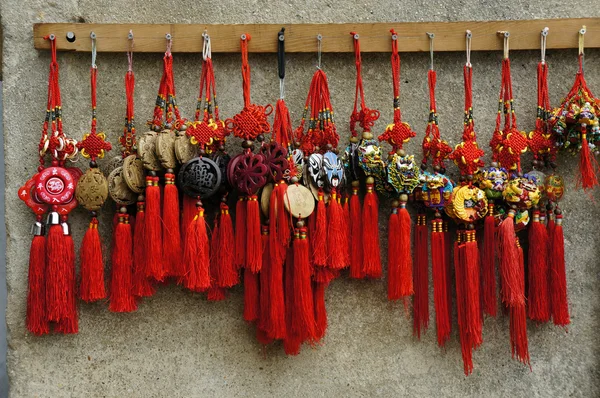 stock image Hanging traditional Chinese mascots