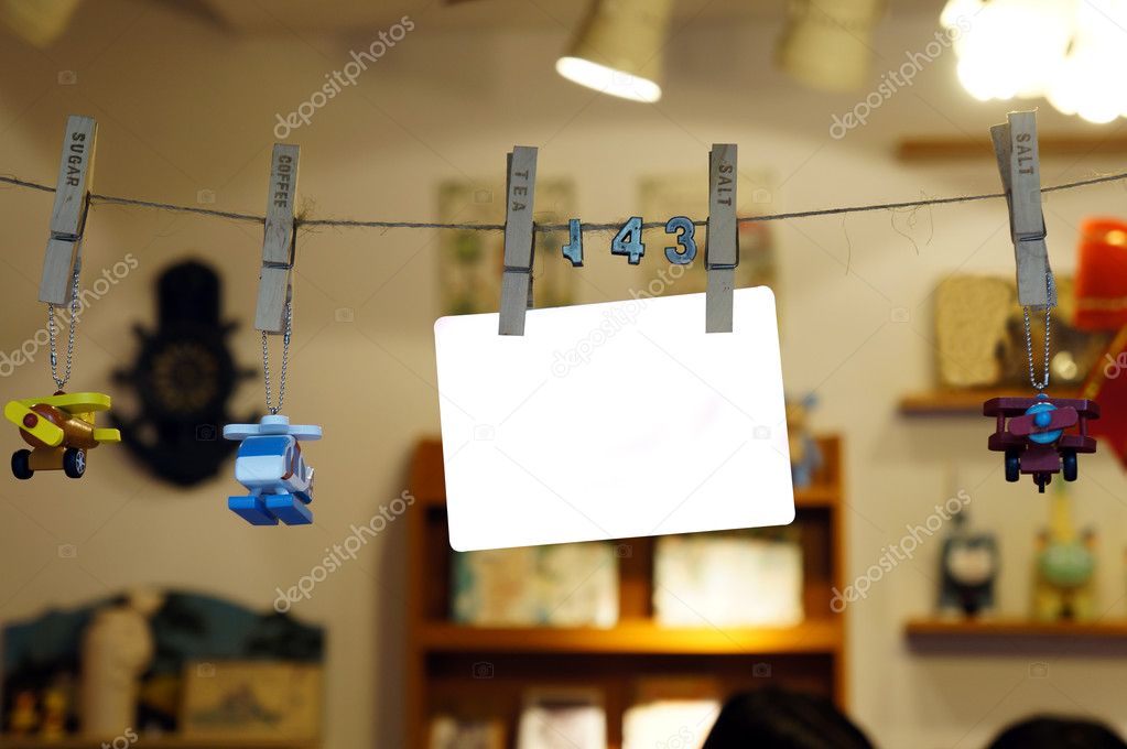 Hanging toy & blank card