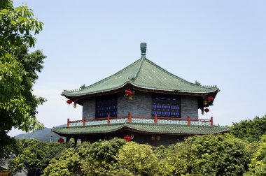 Pavilion among trees clipart