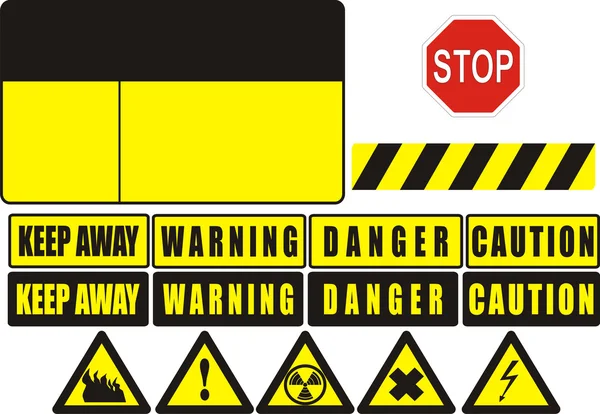 stock vector Warning sign