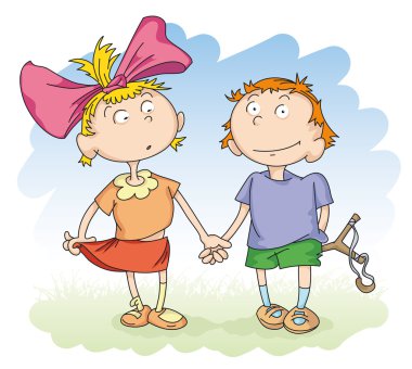 Boy and Girl clipart