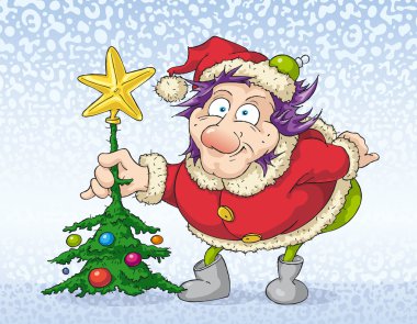 Young Santa Claus clipart