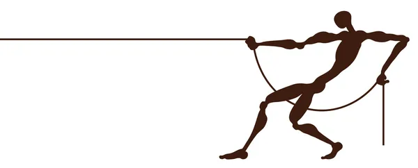 Tire la corde — Image vectorielle