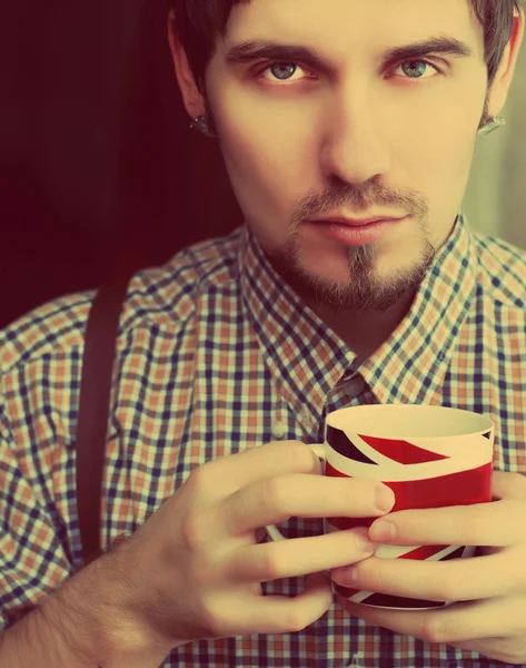 stock image Englishman with a cup