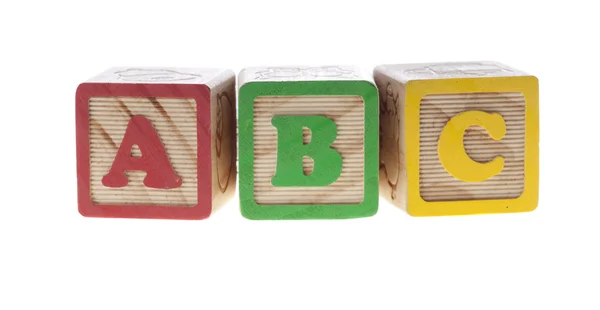 Cubos de carta ABC — Fotografia de Stock