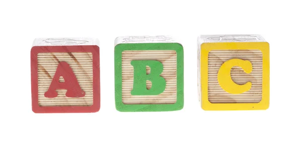 Cubes lettre ABC — Photo