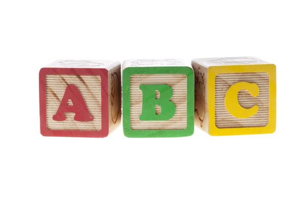 Buchstabenwürfel abc — Stockfoto