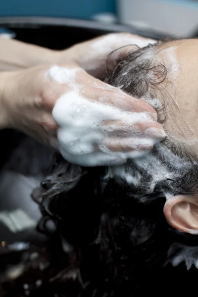 stock image Woman at hairdressing