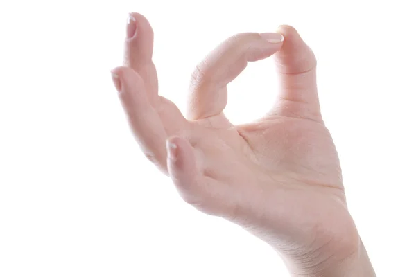 Hand showing OK — Stock Photo, Image