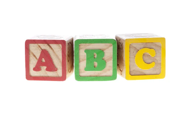Cubos de letras ABC — Foto de Stock