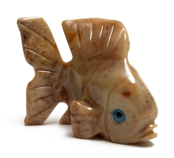 Balık heykel profili — Stok fotoğraf