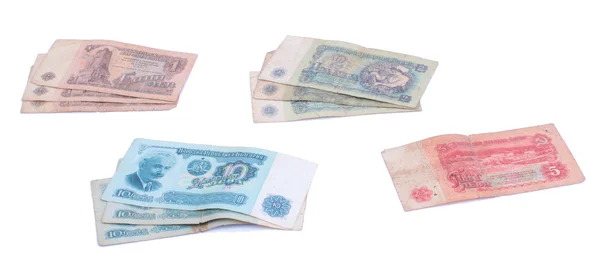 Régi bolgár bankjegyek — Stock Fotó