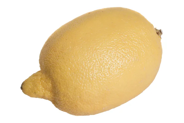 stock image Yellow lemon on white