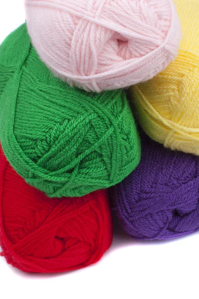 Crochets coloridos de hilado — Foto de Stock