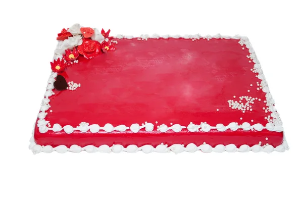 Röd tårta — Stockfoto