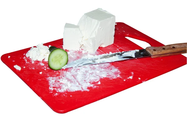 Käse auf Schneidebrett — Stockfoto