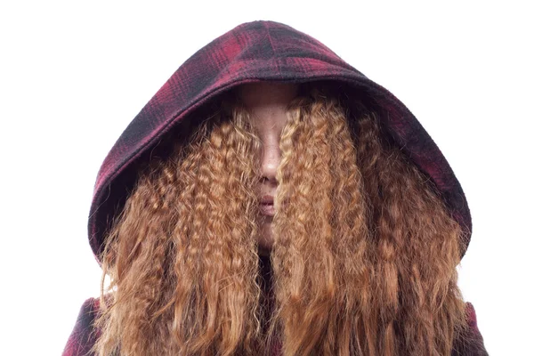 Lady haj arcára — Stock Fotó