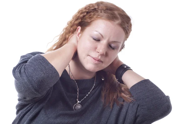 stock image Red hair girl portrait