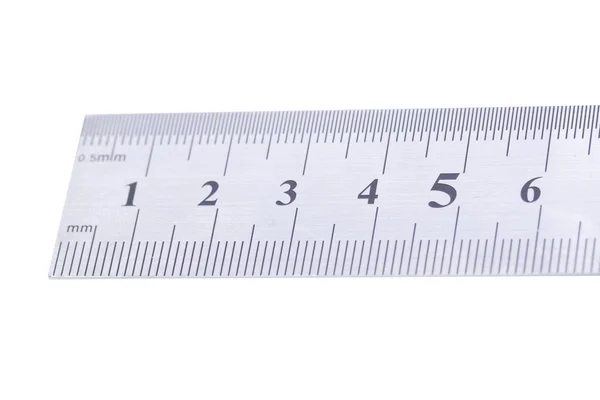 Metal ruler — Stock Photo, Image