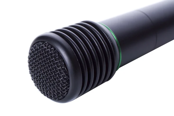 Schwarzes drahtloses Mikrofon — Stockfoto