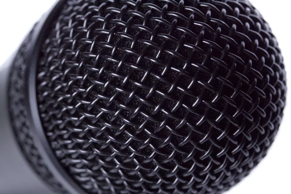Black classic microphone — Stock Photo, Image