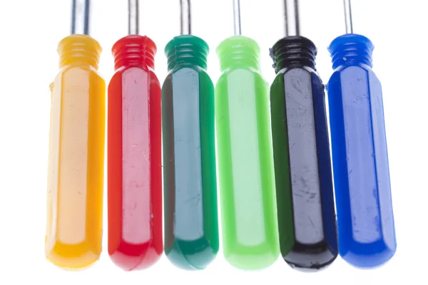 Colorful screw drivers — Stock Photo, Image