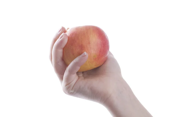 Hand with apple — Stock Photo, Image