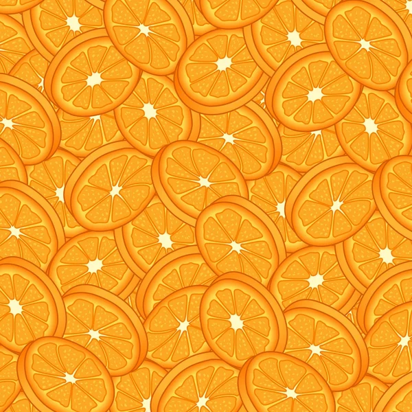 Fondo de rodajas de naranja — Vector de stock