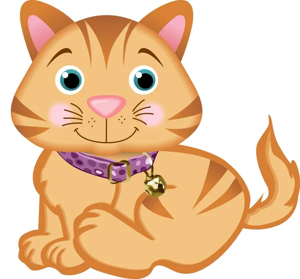 Gato mascota — Vector de stock