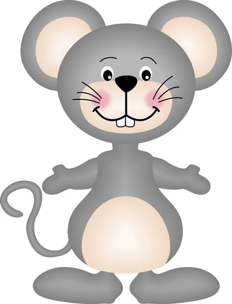 灰色鼠标 — 图库矢量图片
