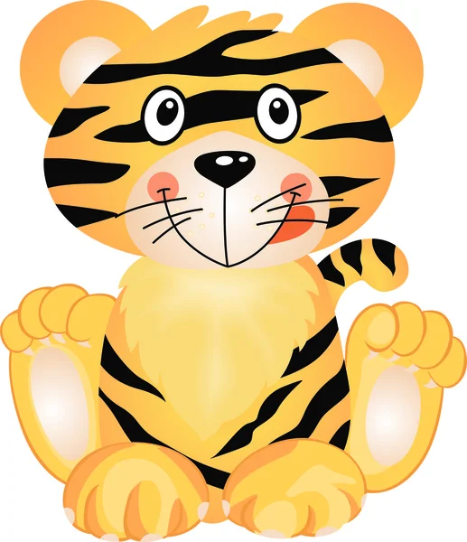 Παιχνιδιάρικο τίγρη — Διανυσματικό Αρχείο