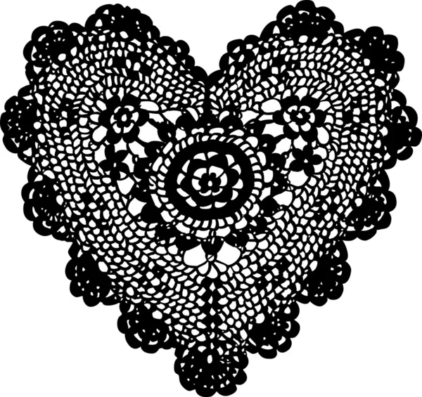 Coeur de tricot — Image vectorielle