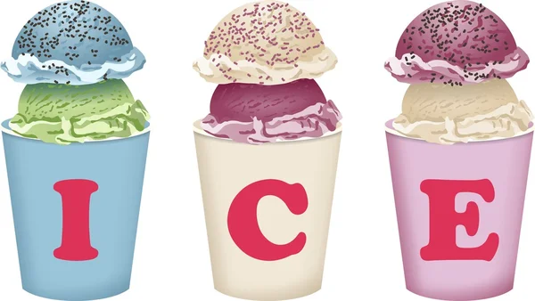 Ice Cream — Stock Vector