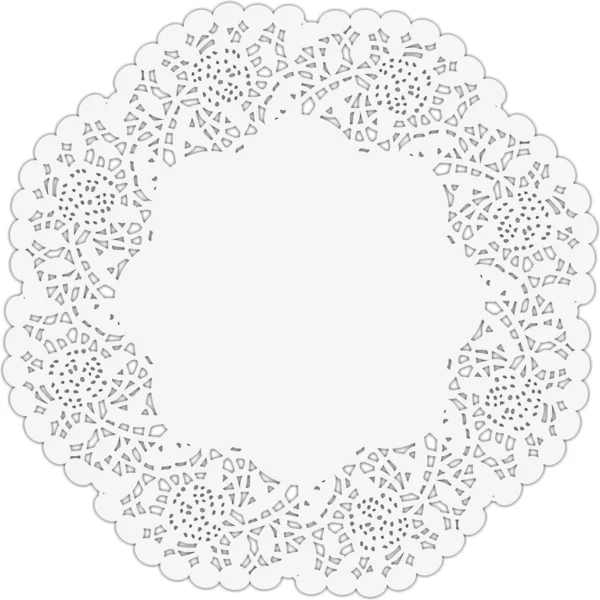 Papier de dentelle gâteau — Image vectorielle