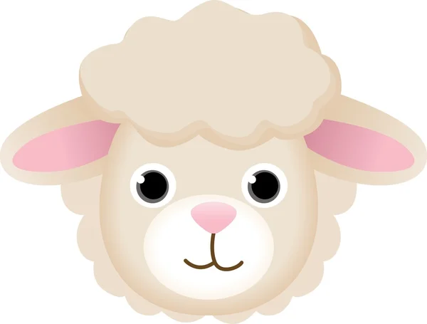 羊の顔 — ストックベクタ