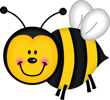 Happy Bee clipart