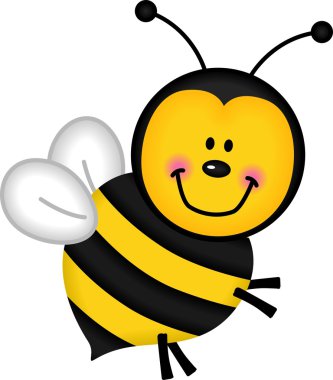 Joyful Bee clipart