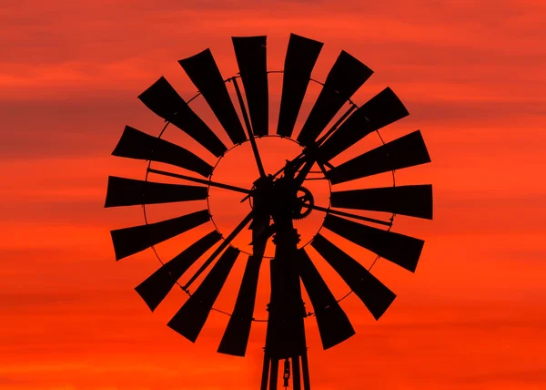 stock image Windmill Sunrise