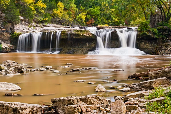 Верхній катаракти Falls, штат Індіана — стокове фото