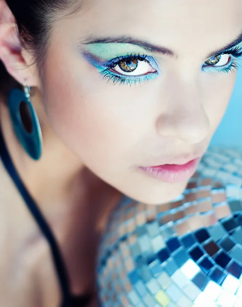 Schönheit Mädchen Make-up Mode Kunst — Stockfoto