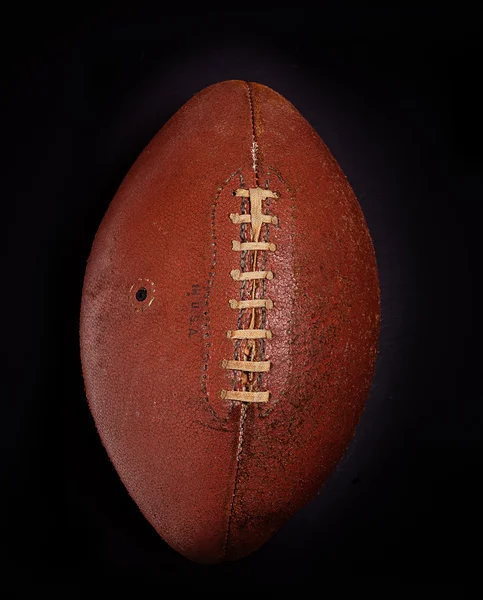 Stary skórzany starodawny piłki nożnej w wieku — Zdjęcie stockowe
