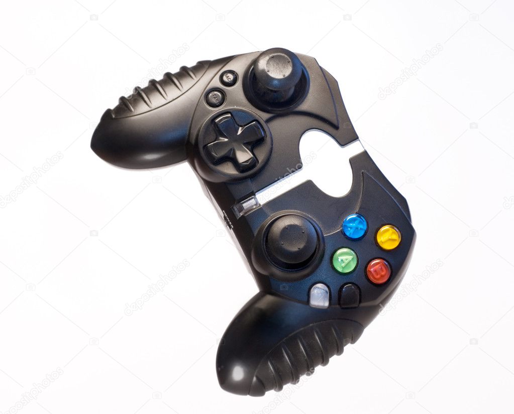Video game control isolated against white