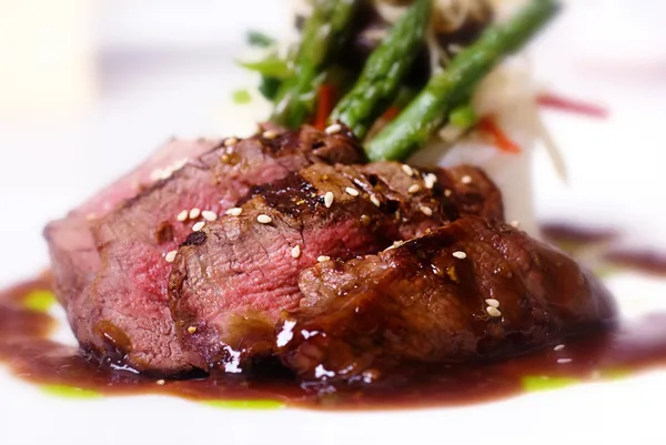 Gourmet fillet Mignon steak meat dish — Stock Photo, Image