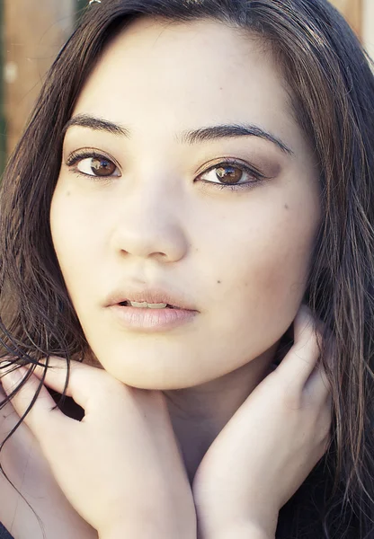 Beautiful young Asian woman Royalty Free Stock Photos