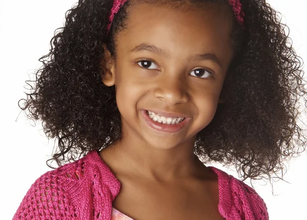 Cute little African American girl — Stock Photo, Image