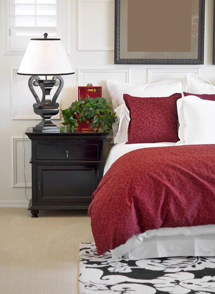 Warm inviting bedroom — Stock Photo, Image