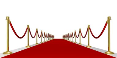 Red carpet - flat clipart