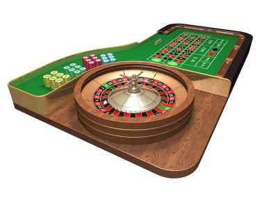 Roulette table clipart