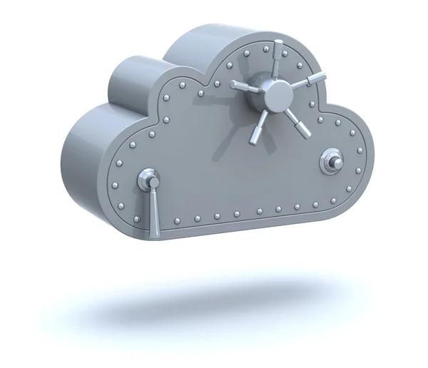 Veilig cloud computing concept — Stockfoto