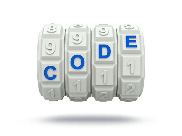 Mecanismo de código — Fotografia de Stock
